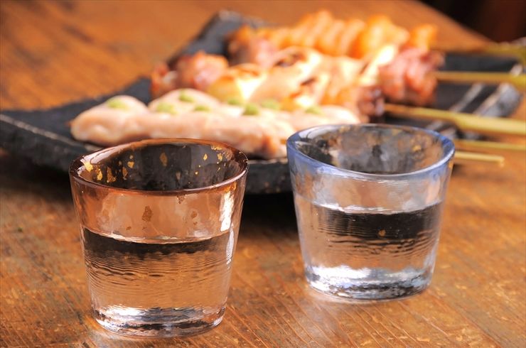 日本酒と焼き鳥